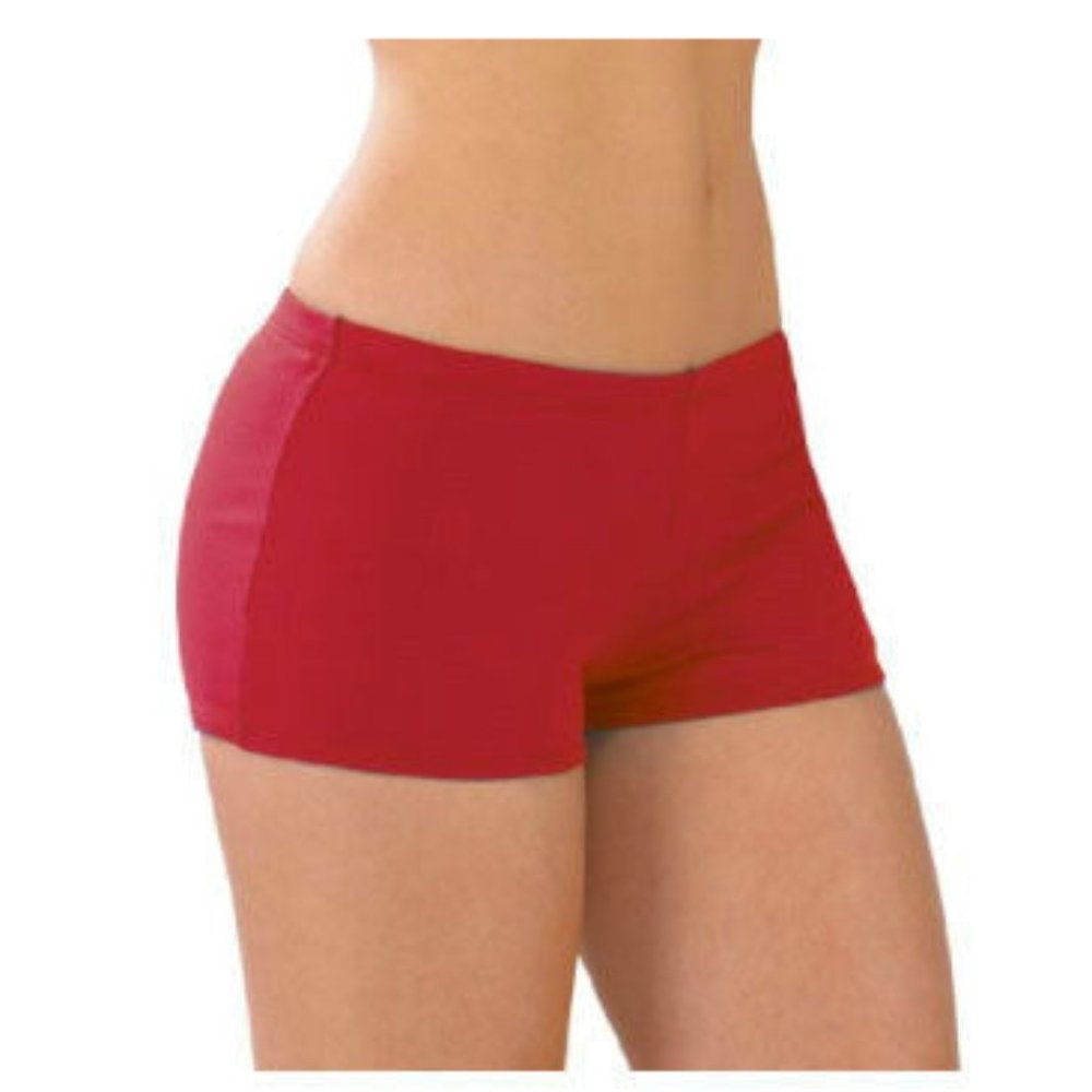 Body Wrappers 067 Girl's Size 6X-7 (Fits Child 4-6) Scarlet Red Hot Short Panty